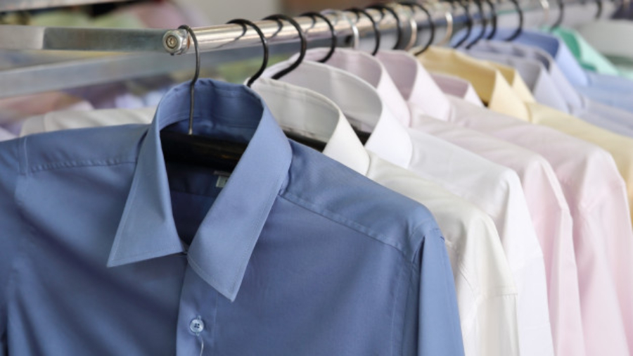 shirt being hanged dried